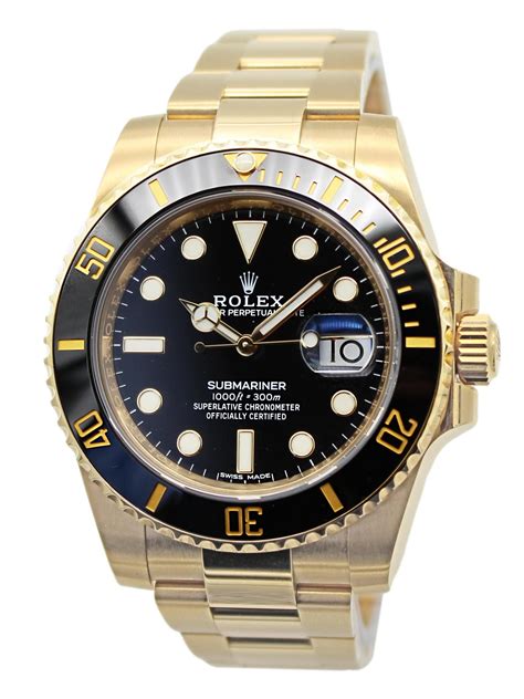 rolex submariner yellow gold black dial|rolex submariner black dial price.